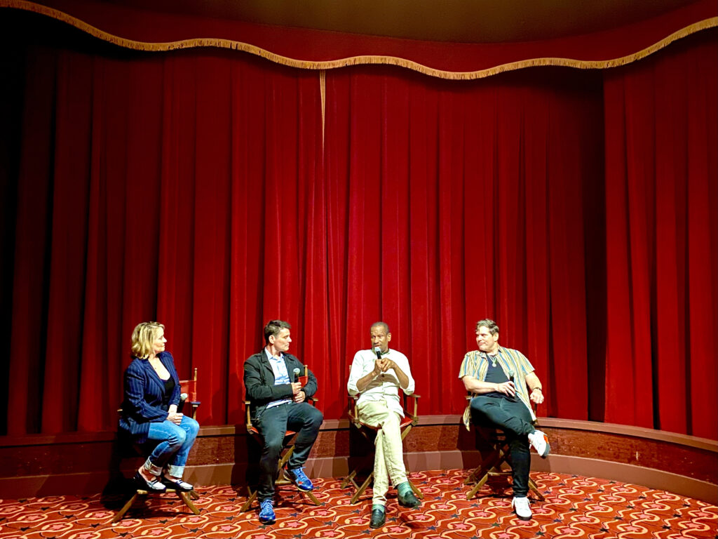 Jeremiah Bornfield, Sur Rodney Sur, Brian Vincent and Heather Spore Kelly at Roxy Theatre talkback NYC July 2023